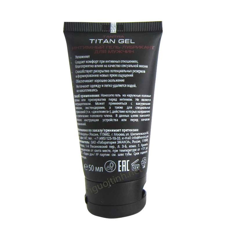 Gel tăng kích thước dương vật titan Nga